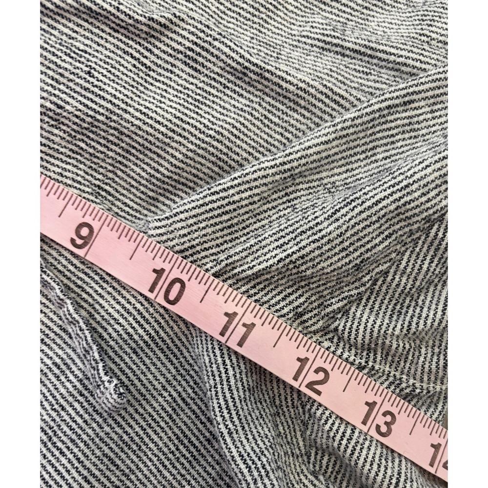 Gap Easy Pant Womens Large Blue White Striped Linen Blend Drawstring Trousers - Picture 7 of 8